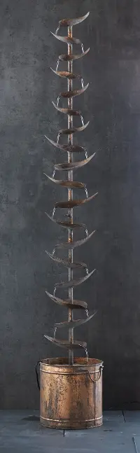 62.5  Metal Leaf Fountain