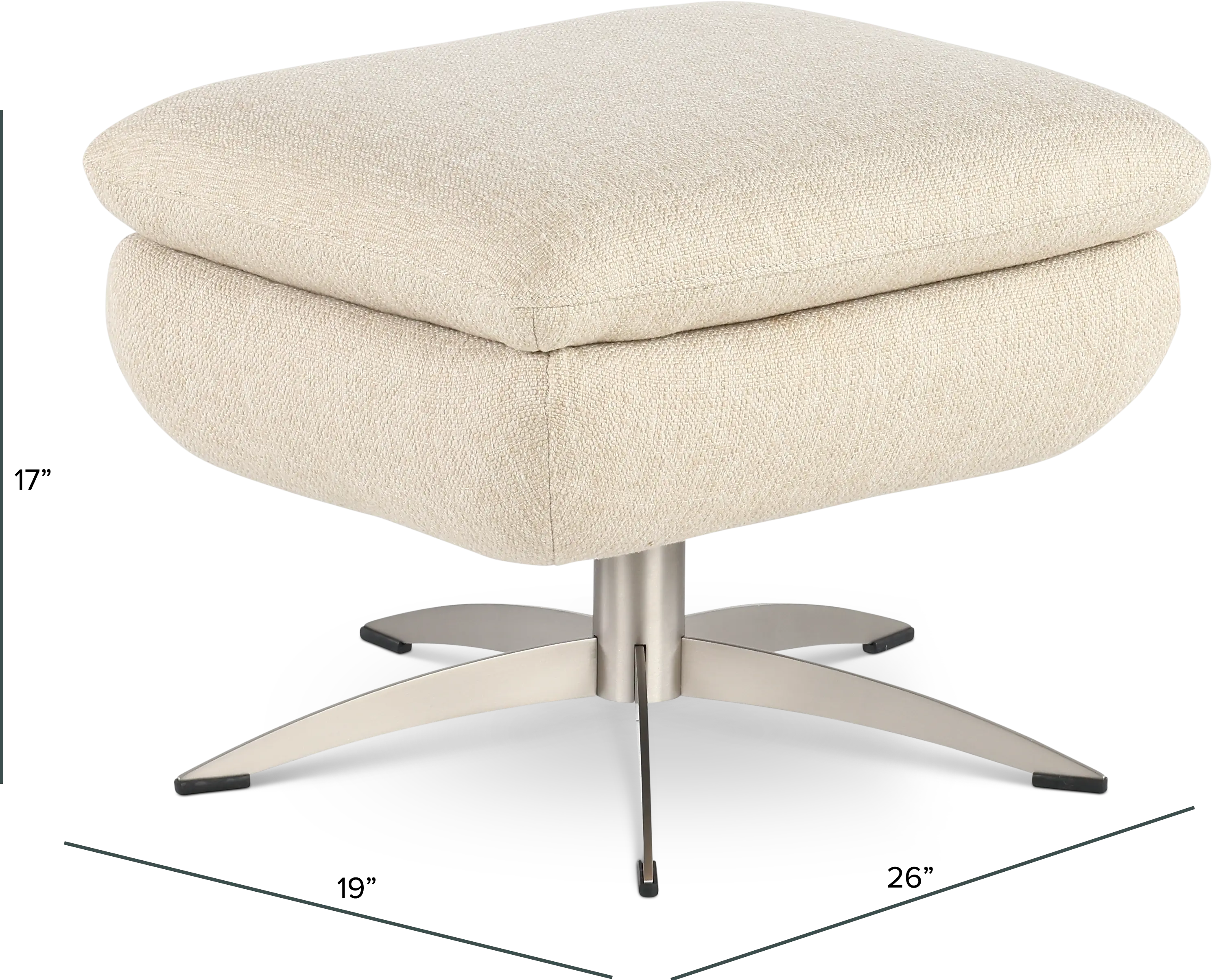 Meg Cream Ottoman-4