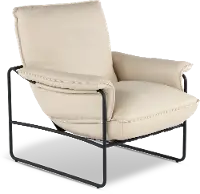 Arizona Chalk Light Cream Accent Chair