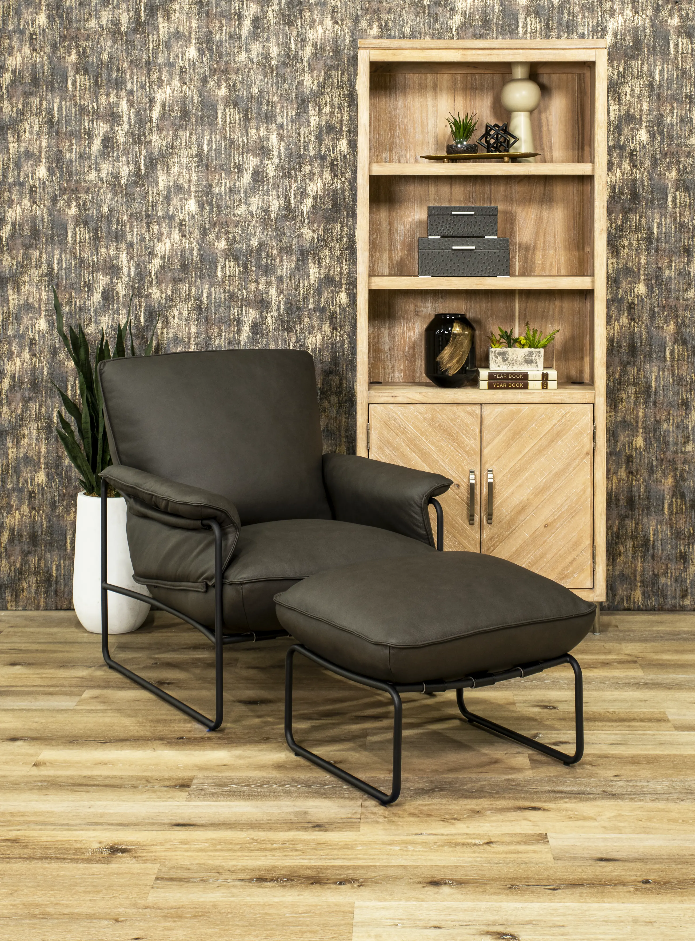 Arizona Sedona Charcoal Gray Ottoman-2