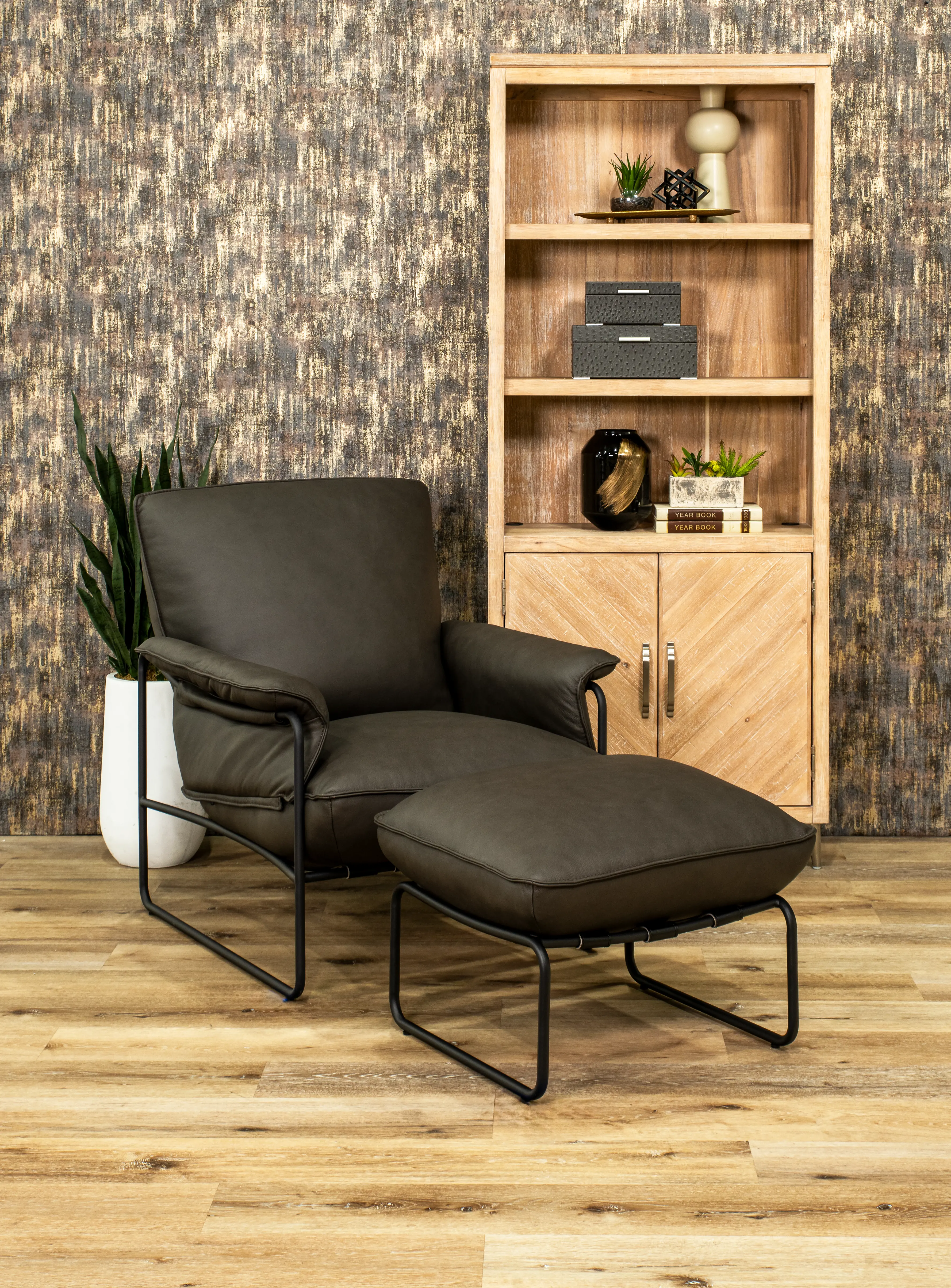 Arizona Sedona Charcoal Gray Ottoman-2