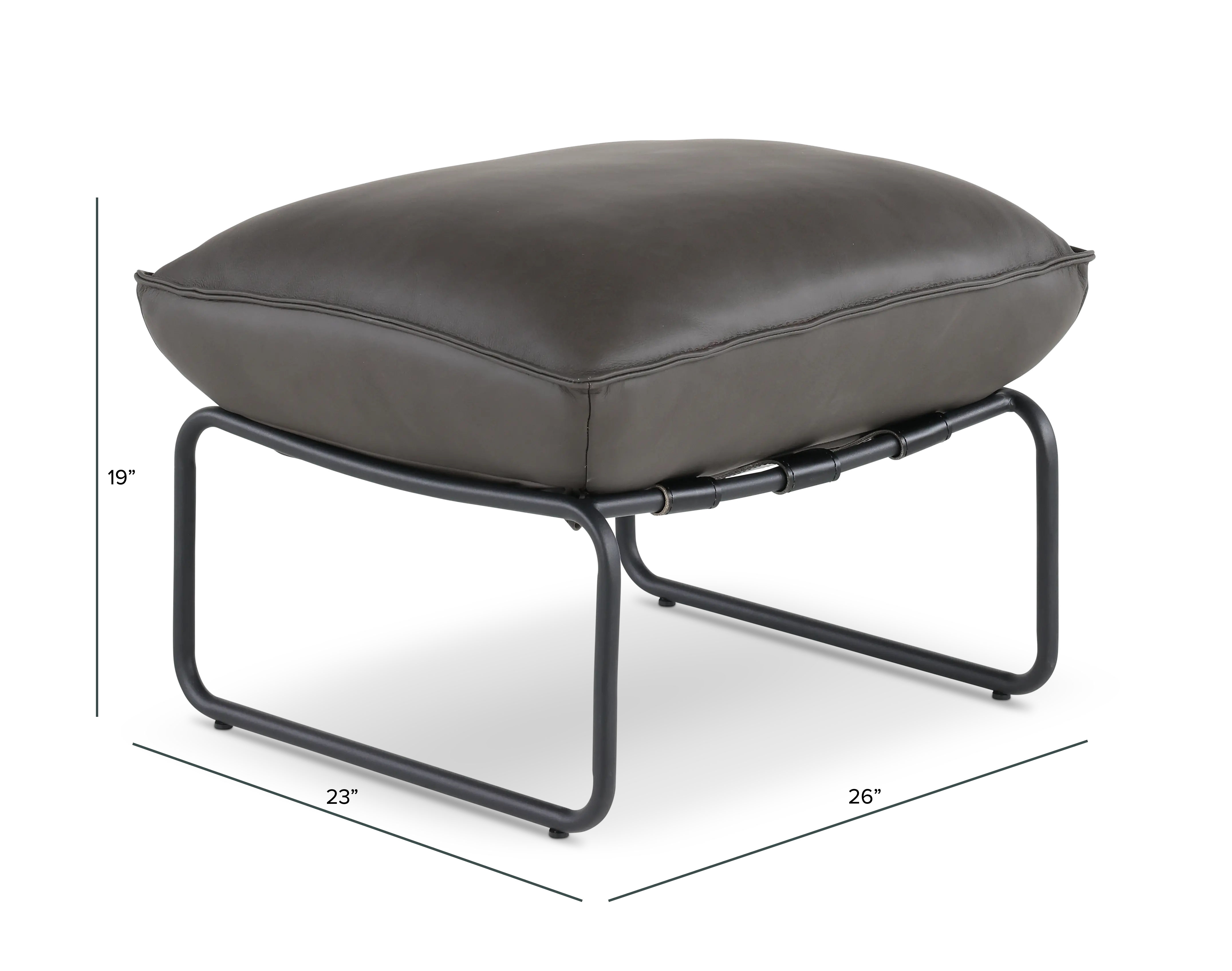 Arizona Sedona Charcoal Gray Ottoman-3
