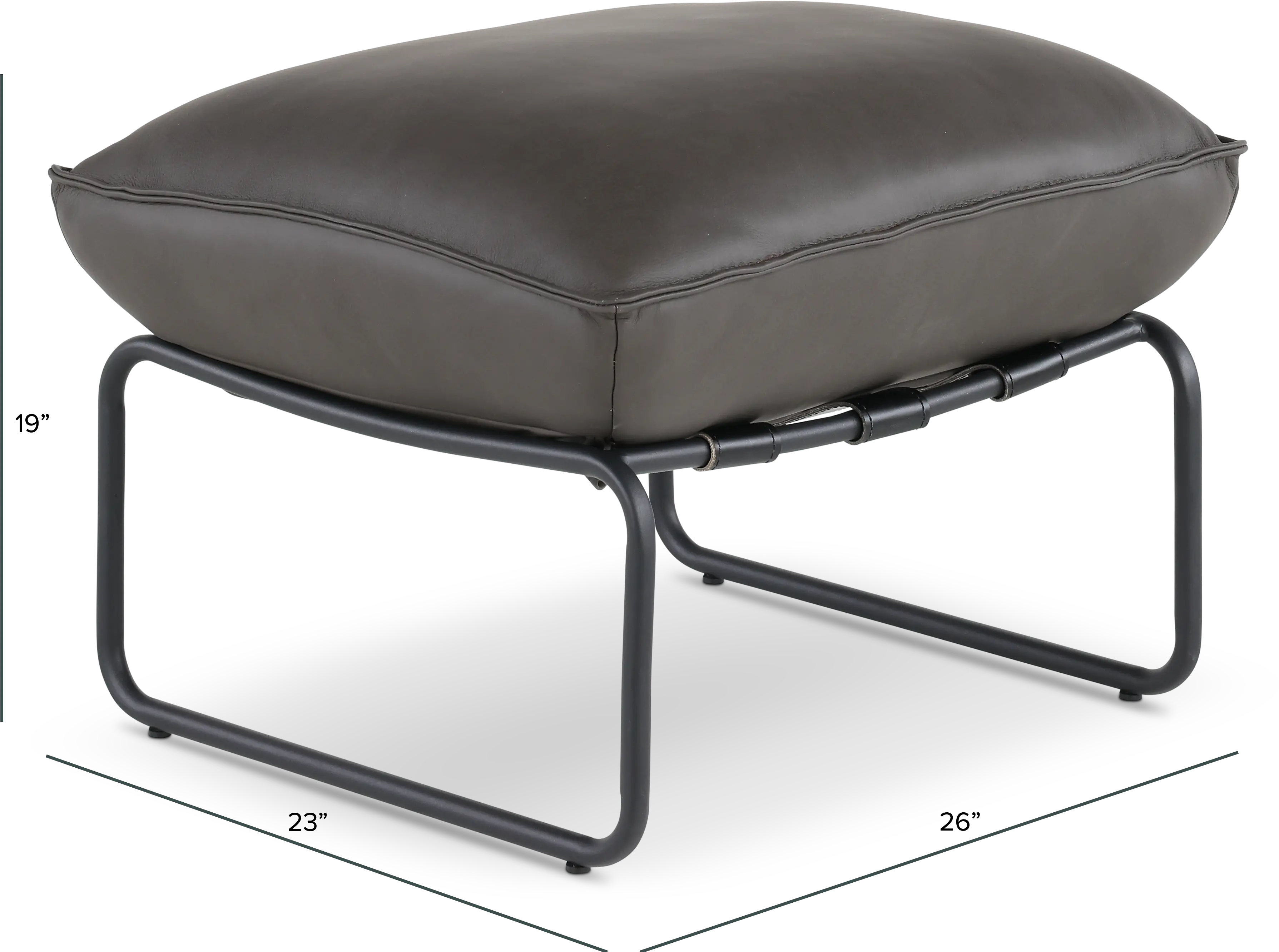 Arizona Sedona Charcoal Gray Ottoman-3
