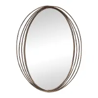 30 Inch Metal Wall Mirror