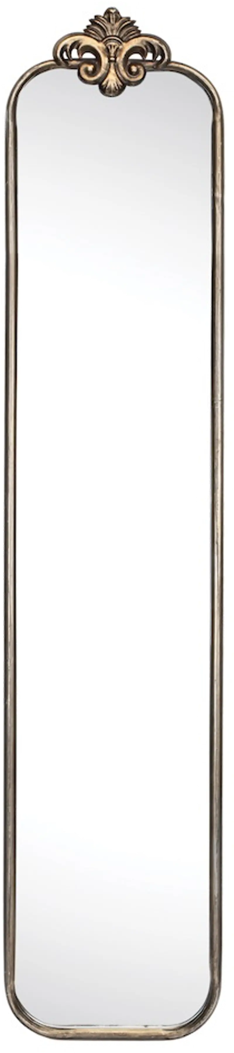 45 Inch Gold Metal Wall Mirror