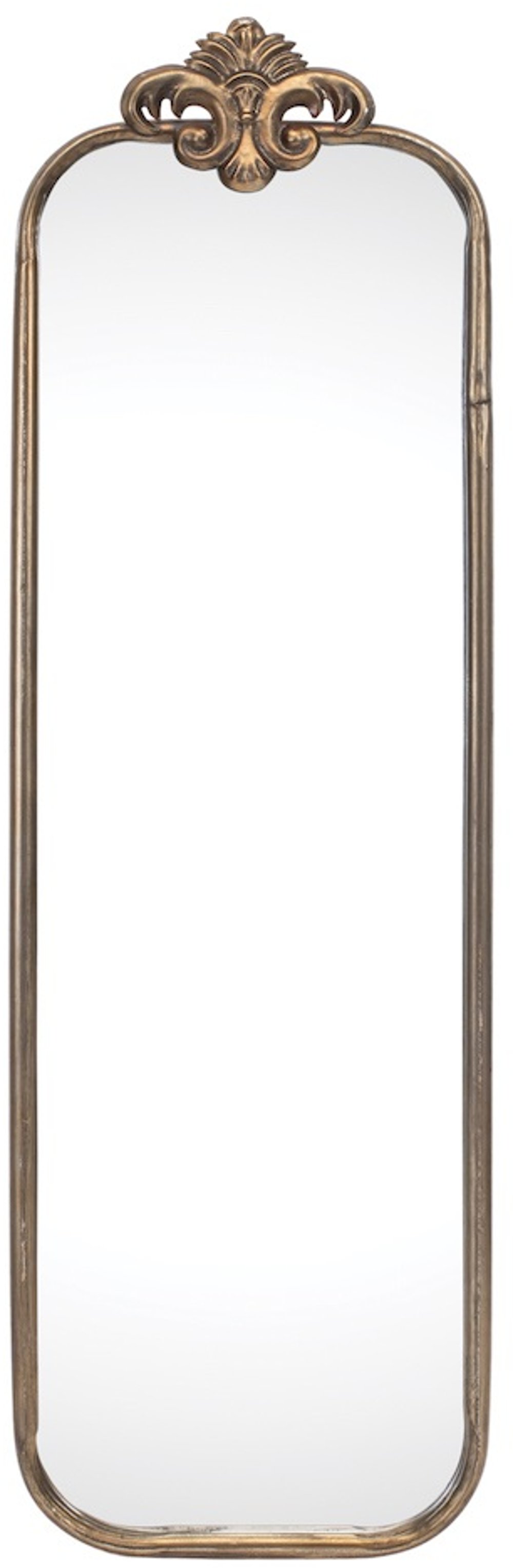 31.5 Inch Gold Metal Wall Mirror