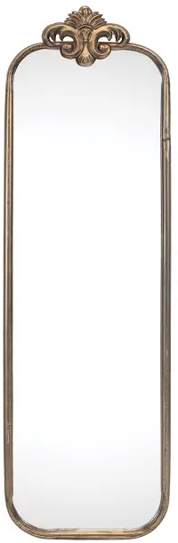 31.5 Inch Gold Metal Wall Mirror