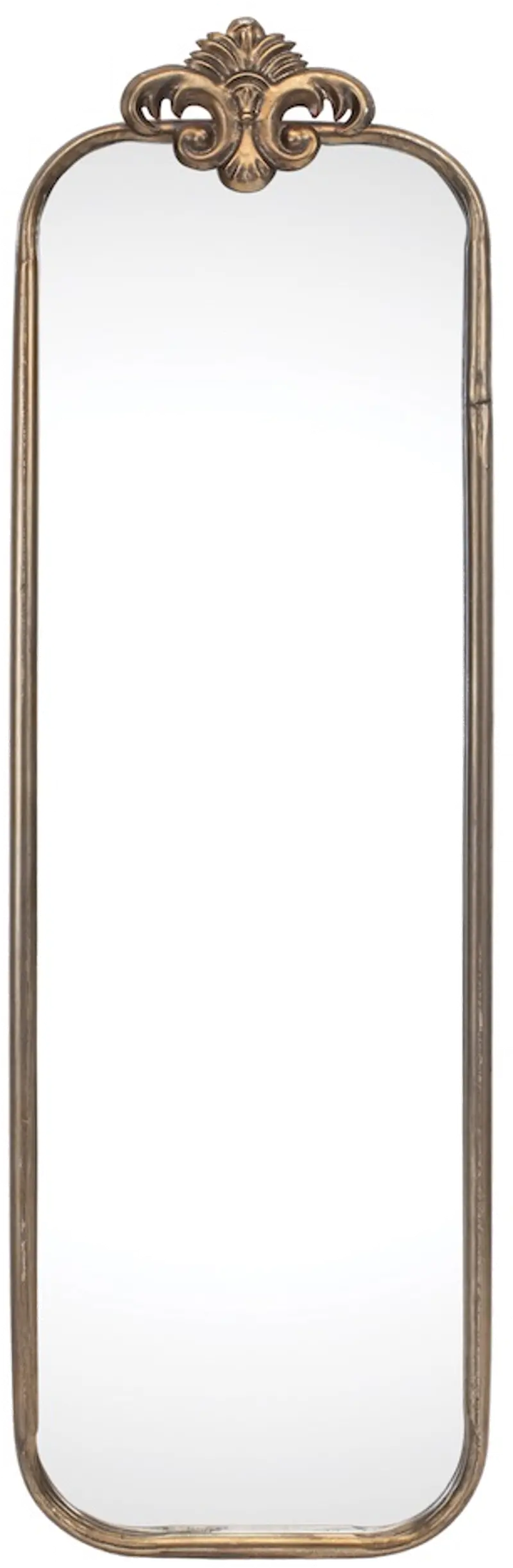 31.5 Inch Gold Metal Wall Mirror