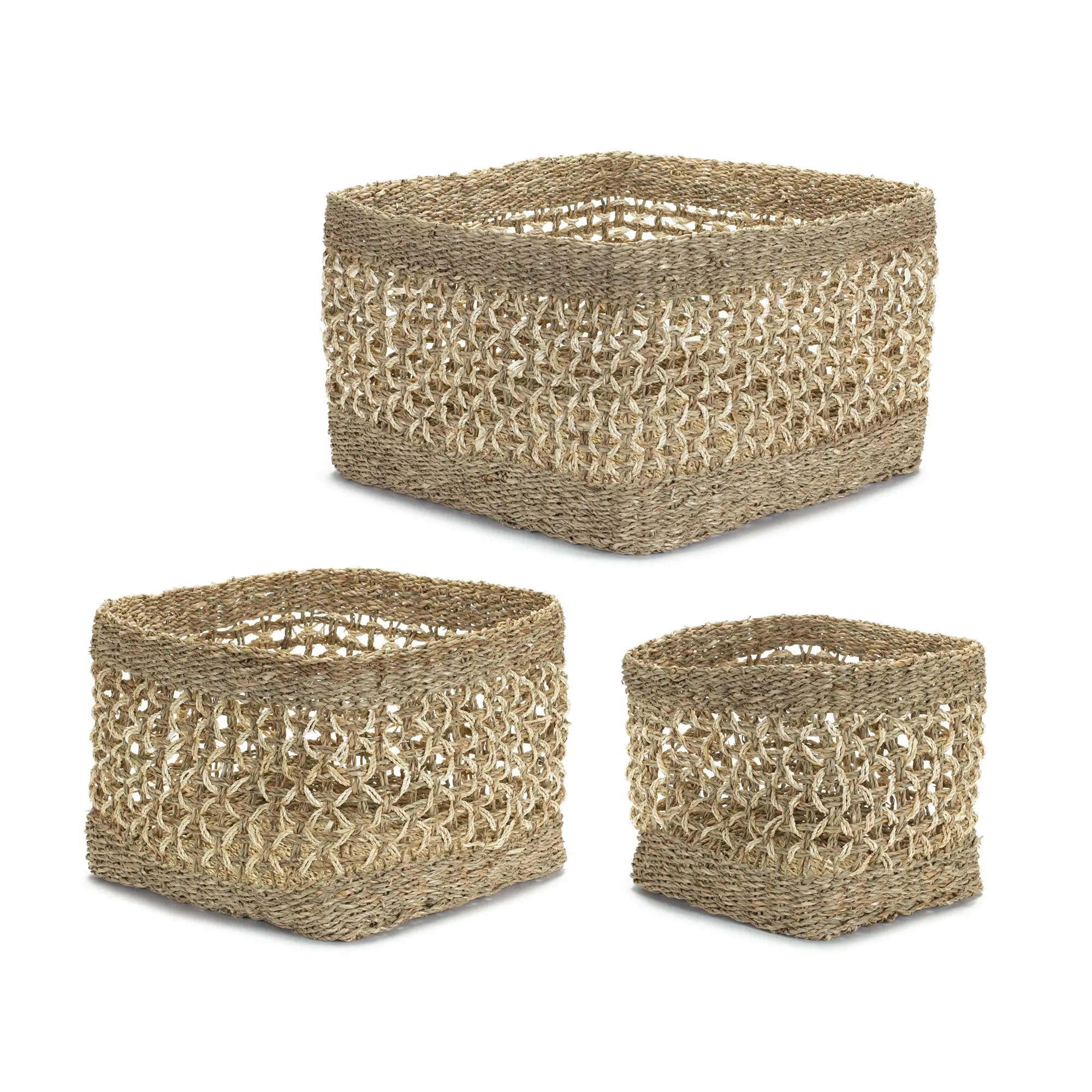 Small 10 Inch Seagrass Basket-2