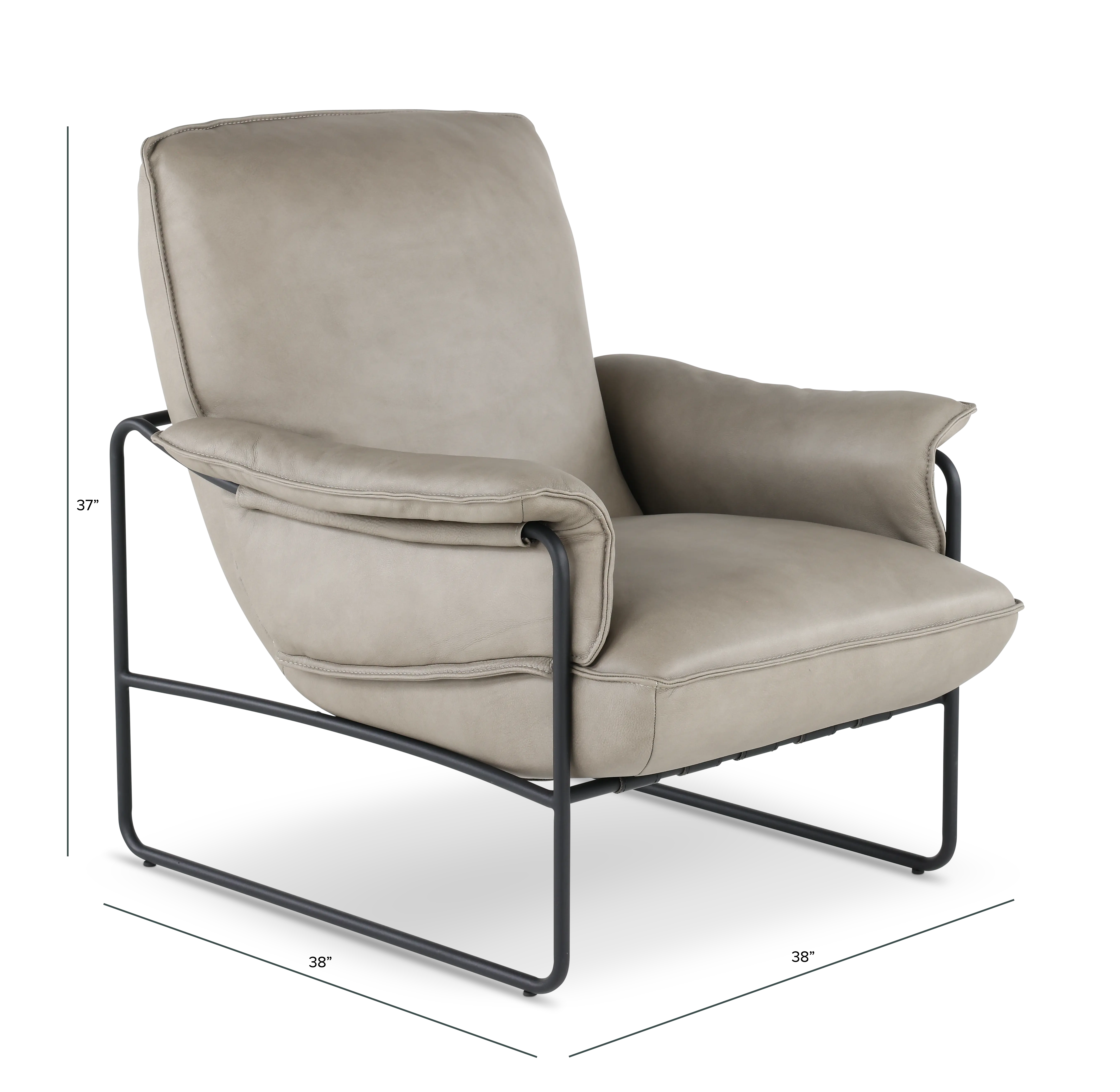 Arizona Thunder Taupe Accent Chair-3