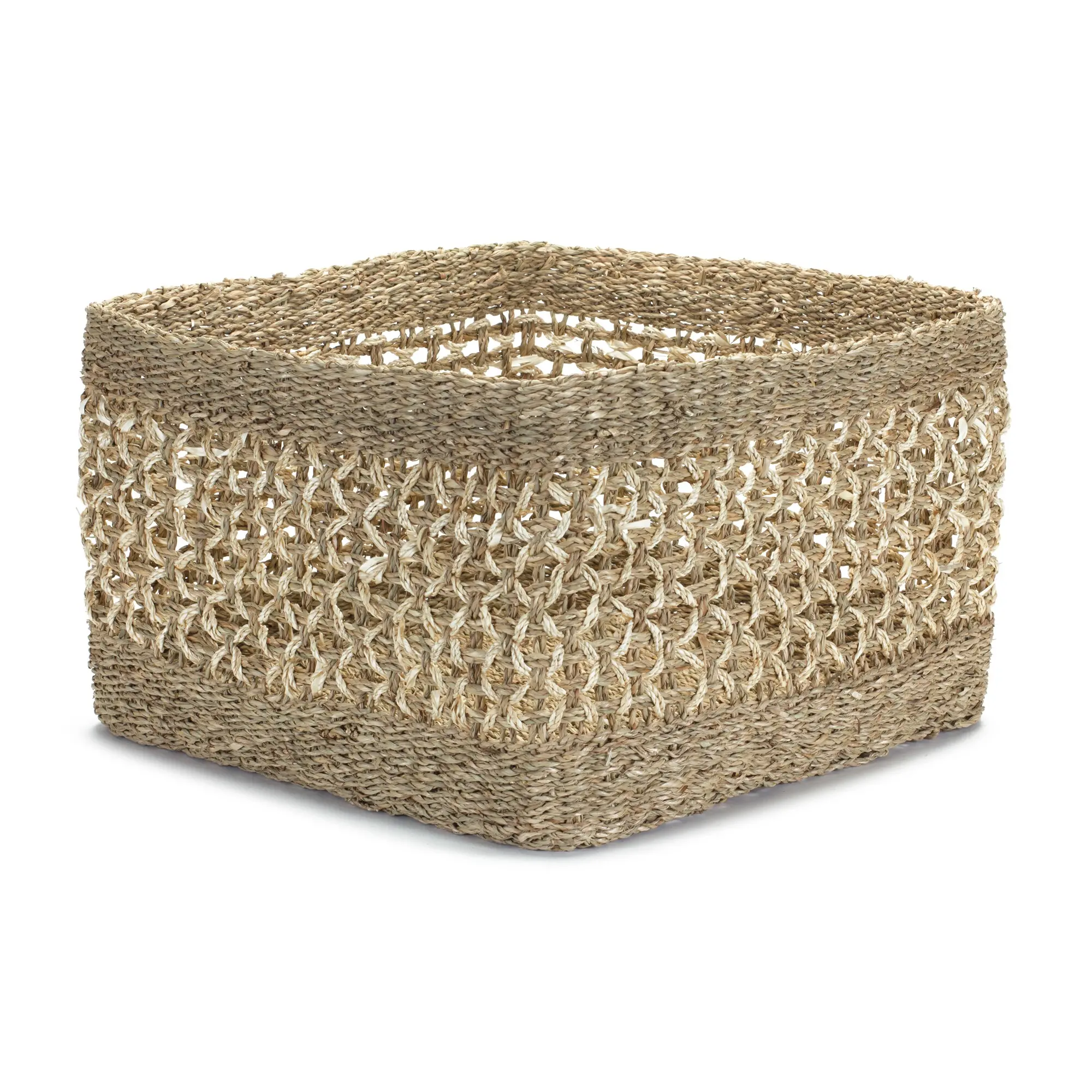 Large 14 Inch Seagrass Basket-1