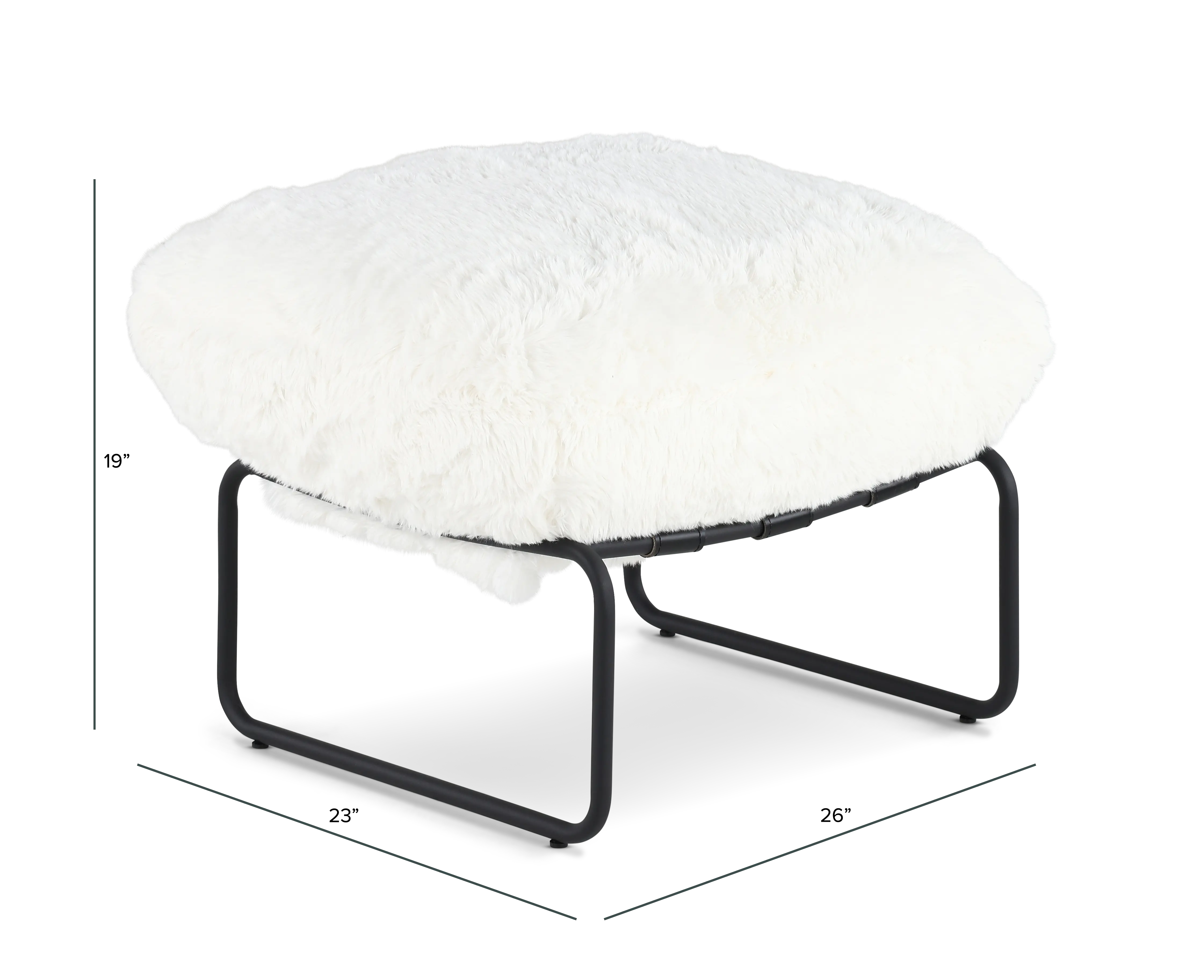 Stephanie Natural White Ottoman-3