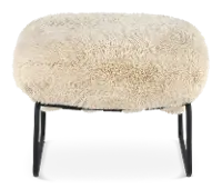 Stephanie Sand Beige Ottoman