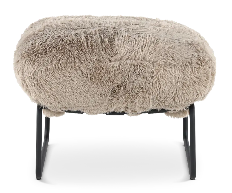 Stephanie Granite Gray Accent Ottoman