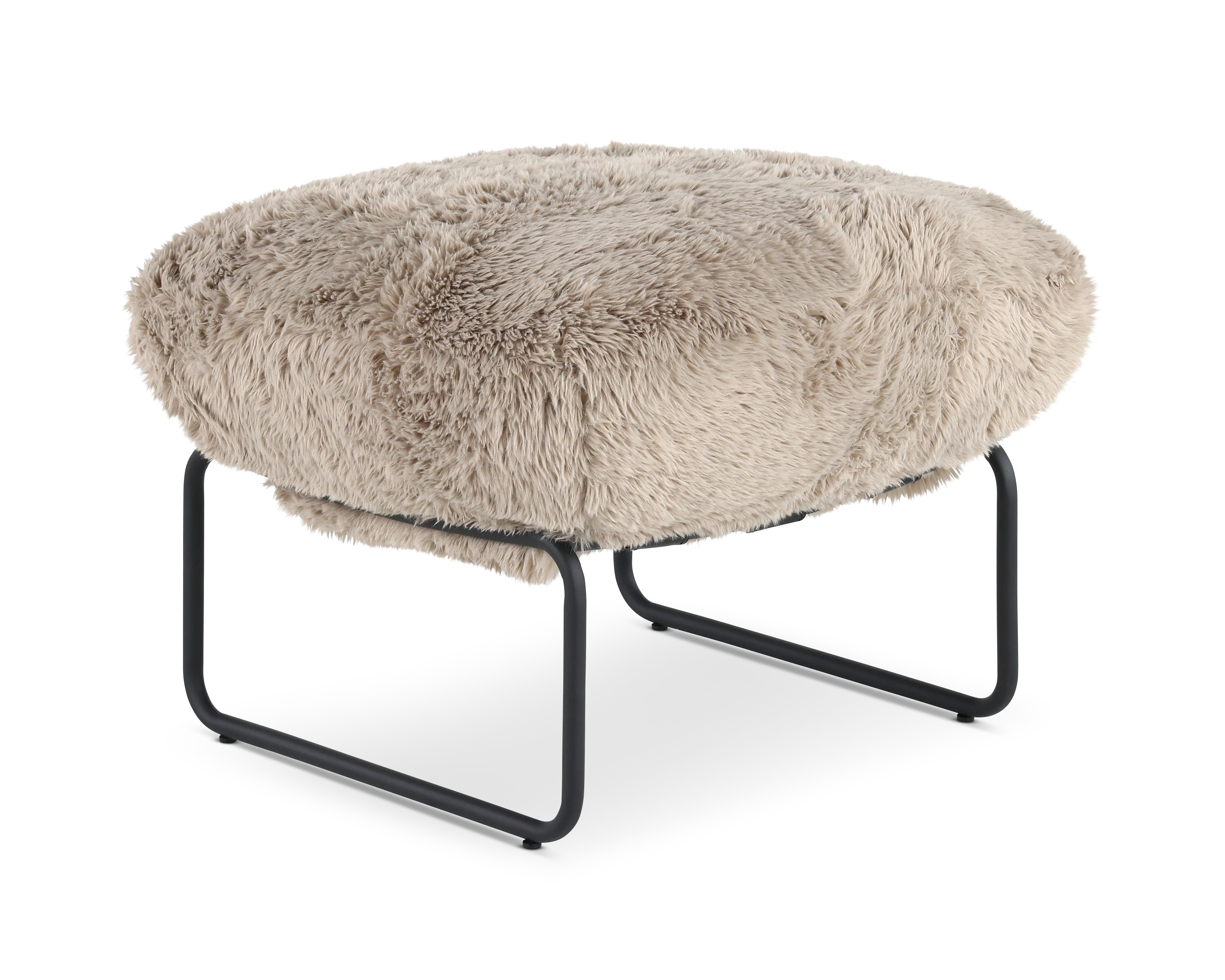 Stephanie Granite Gray Accent Ottoman-4