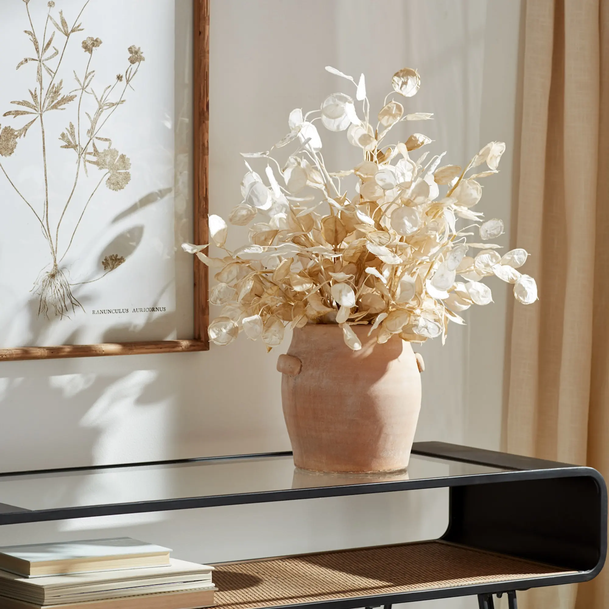 31.5  Silver Dollar Stem Spray-2