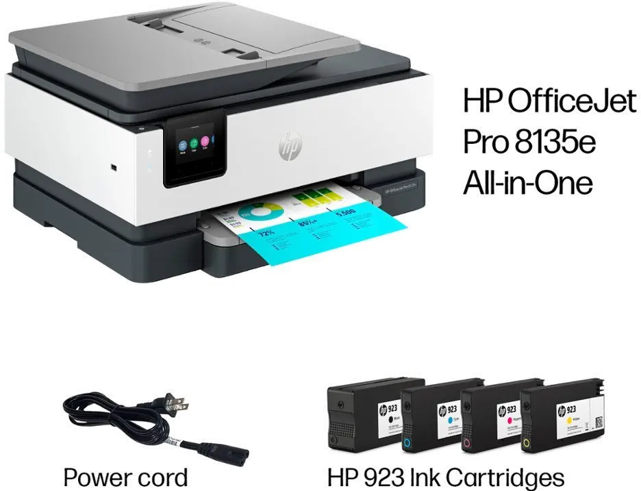 HP-OJPRO8135E HP OfficeJet Pro 8135e Wireless All-In-One Inkjet Printer-11