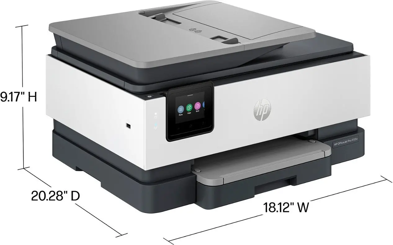 HP-OJPRO8135E HP OfficeJet Pro 8135e Wireless All-In-One Inkjet Printer-3