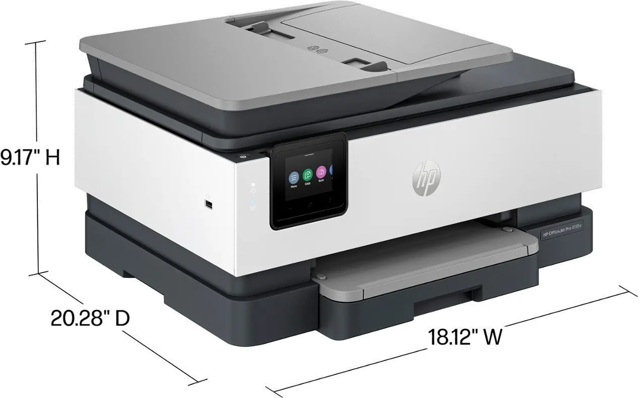 HP-OJPRO8135E HP OfficeJet Pro 8135e Wireless All-In-One Inkjet Printer-9
