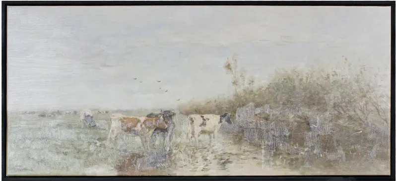 Cow and Stream Print