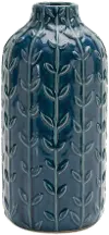 8.75-Inch Blue Ceramic Vase