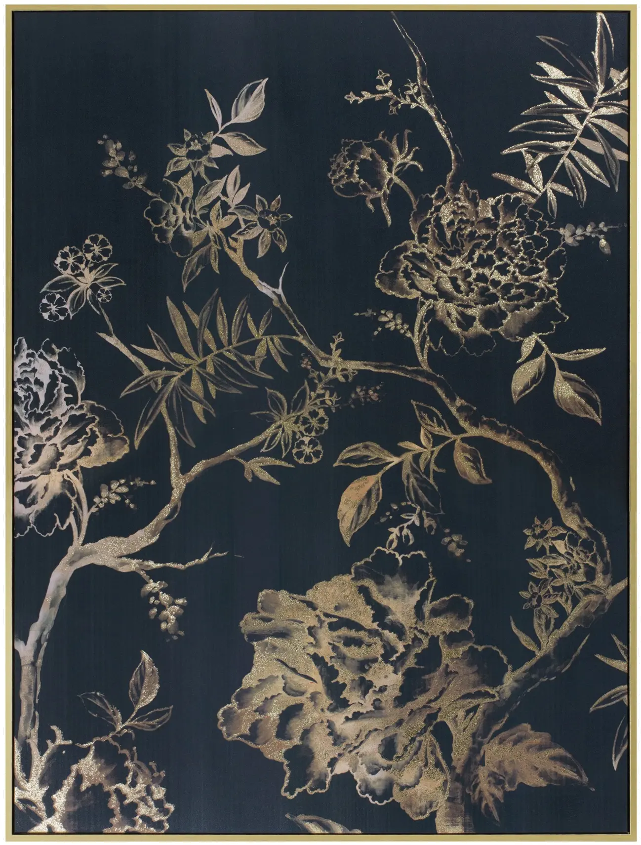 Blue Floral Canvas Print-1