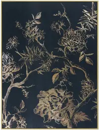Blue Floral Canvas Print