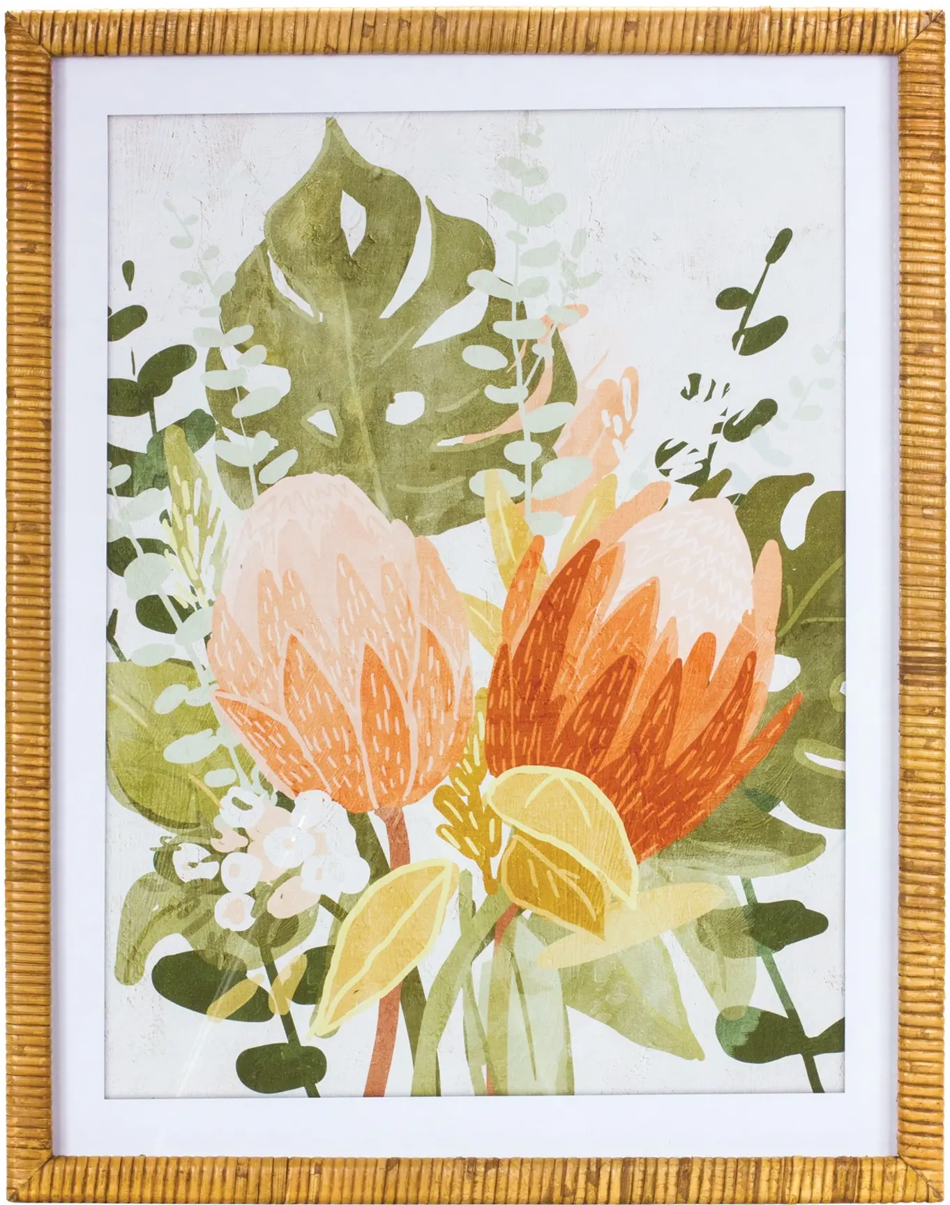 Assorted Wood and Paper Framed Art-3