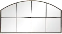 Metal and Glass Wall Mirror