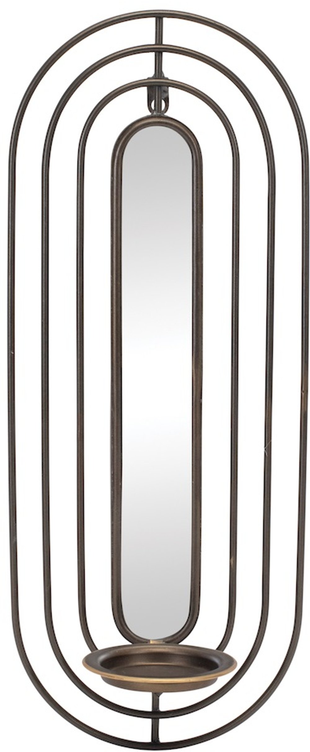 Metal Wall Sconce With Mirrior