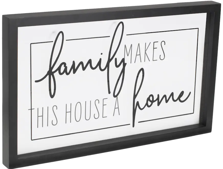 Black and White Family Sign Print-1