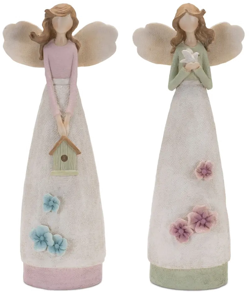 Assorted 12 Inch Pink or Green Angel