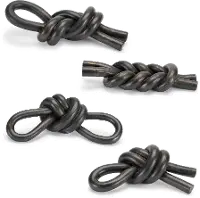 Assorted Black Metal Knot Decor