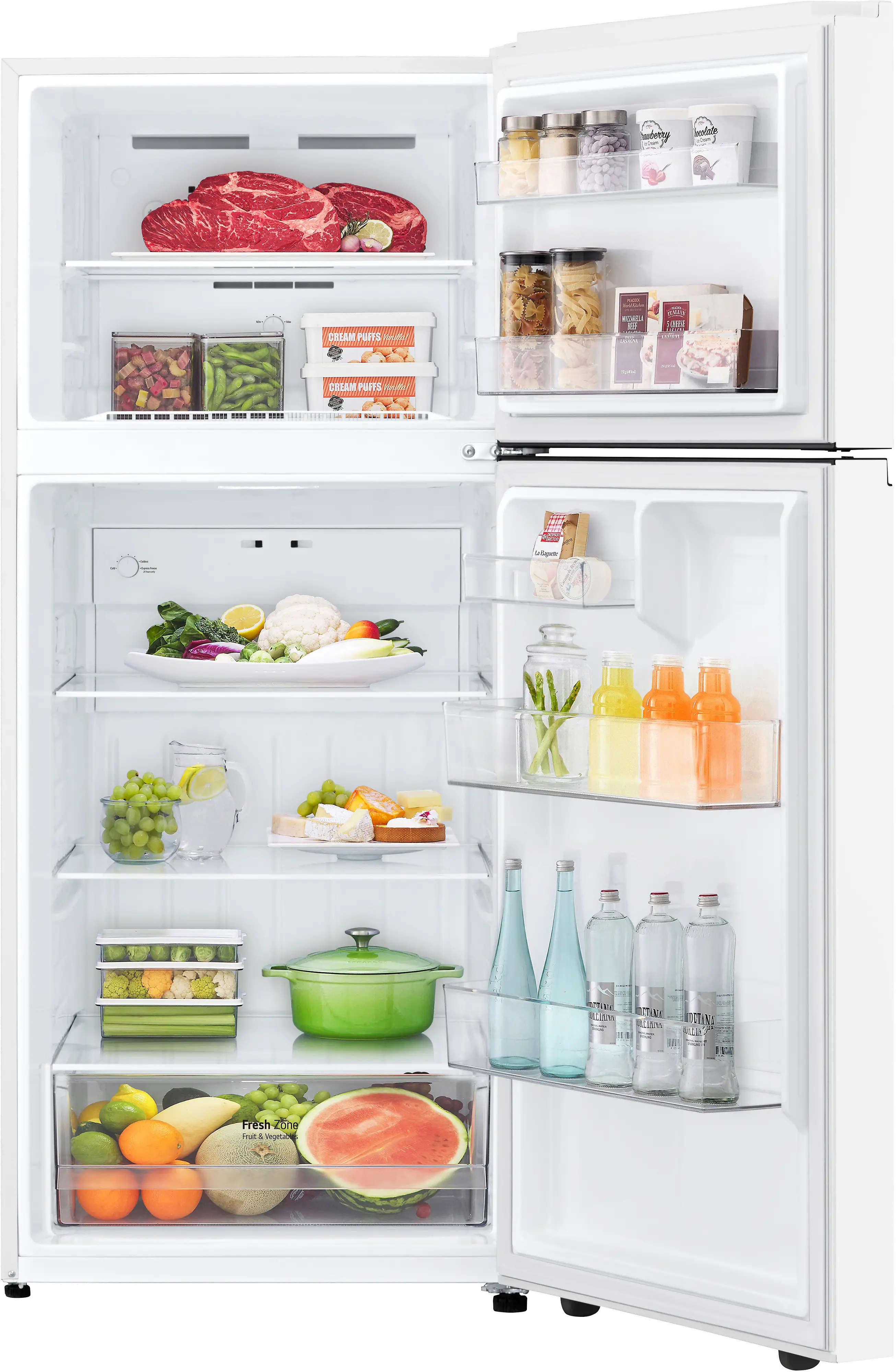 LT18S2100W LG 17.5 Cu Ft Top Mount Garage-Ready Refrigerator - White-3