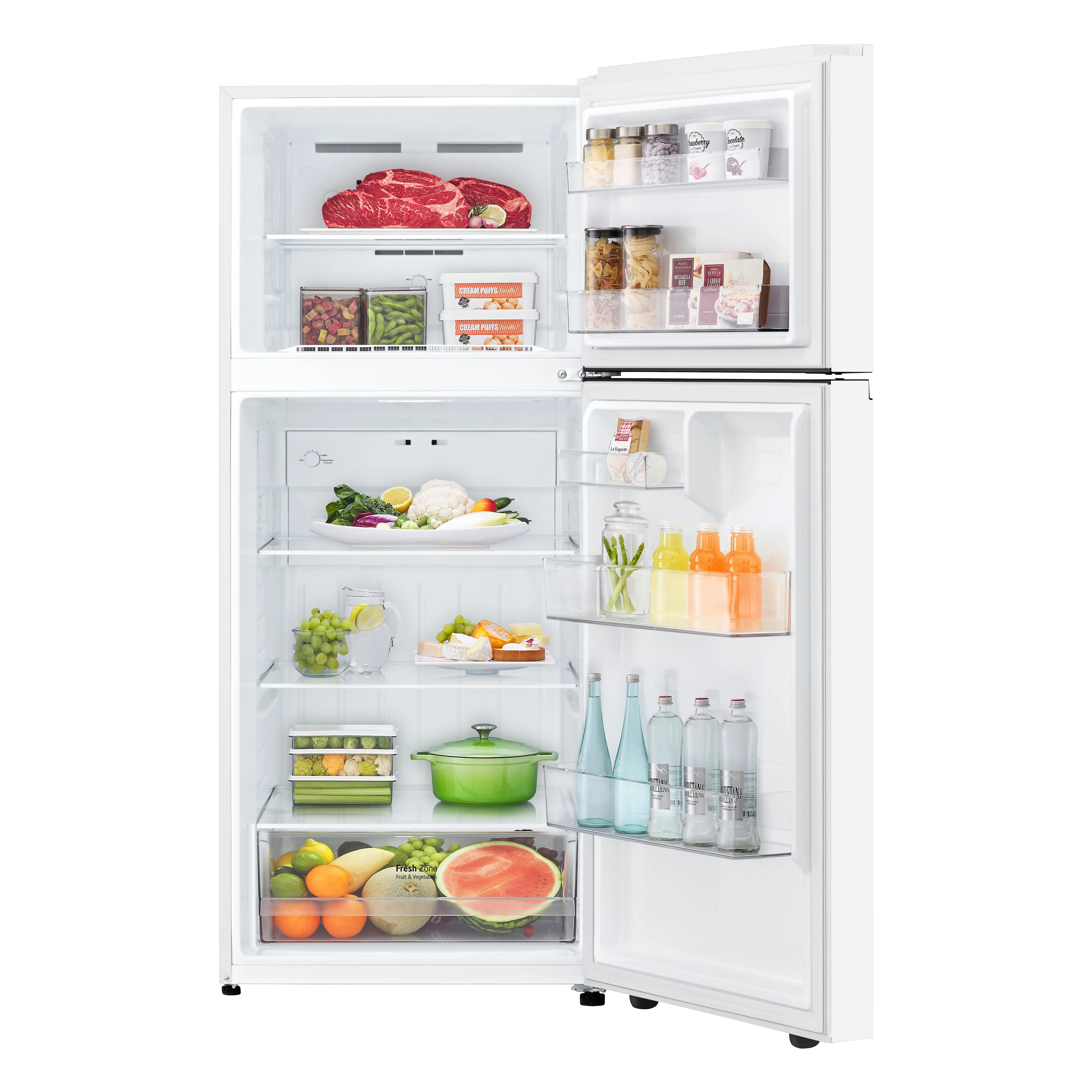 LT18S2100W LG 17.5 Cu Ft Top Mount Garage-Ready Refrigerator - White-4