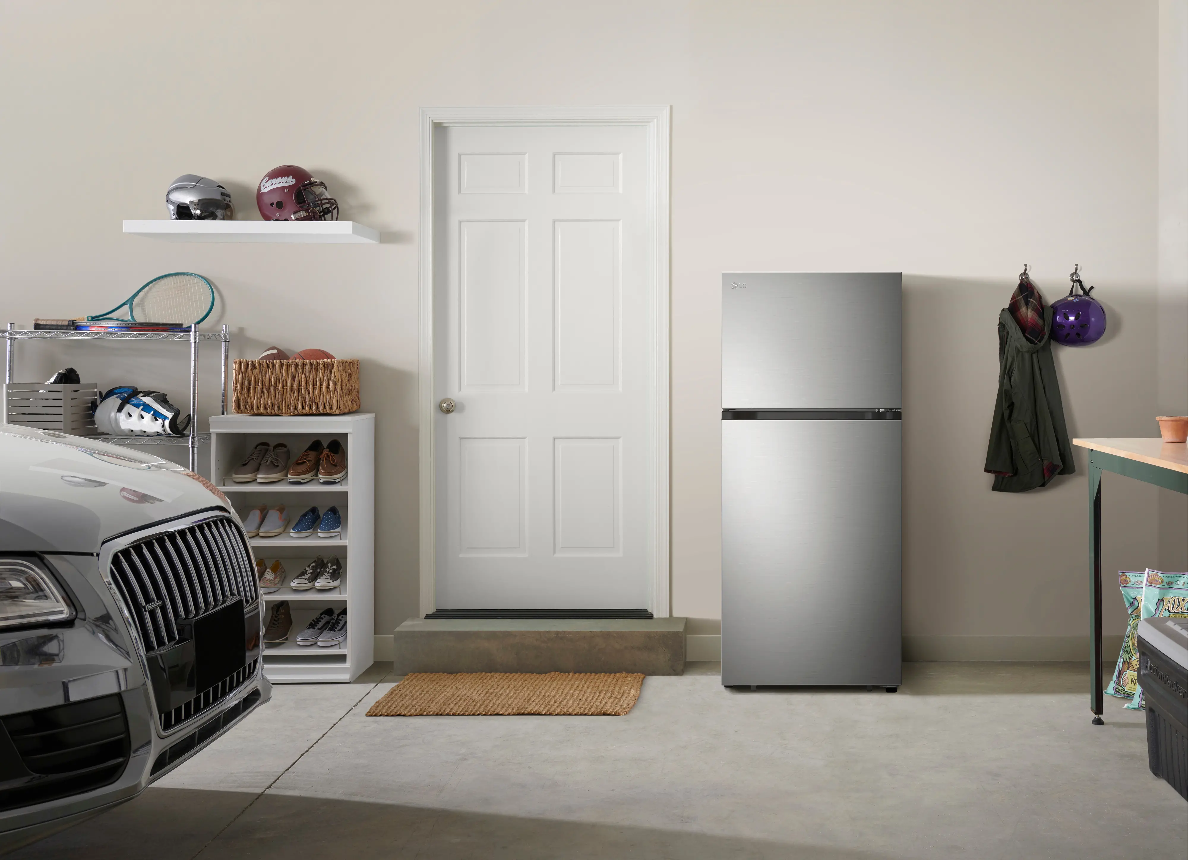 LT18S2100S LG 17.5 Cu Ft Top Mount Garage-Ready Refrigerator - Stainless Steel-2