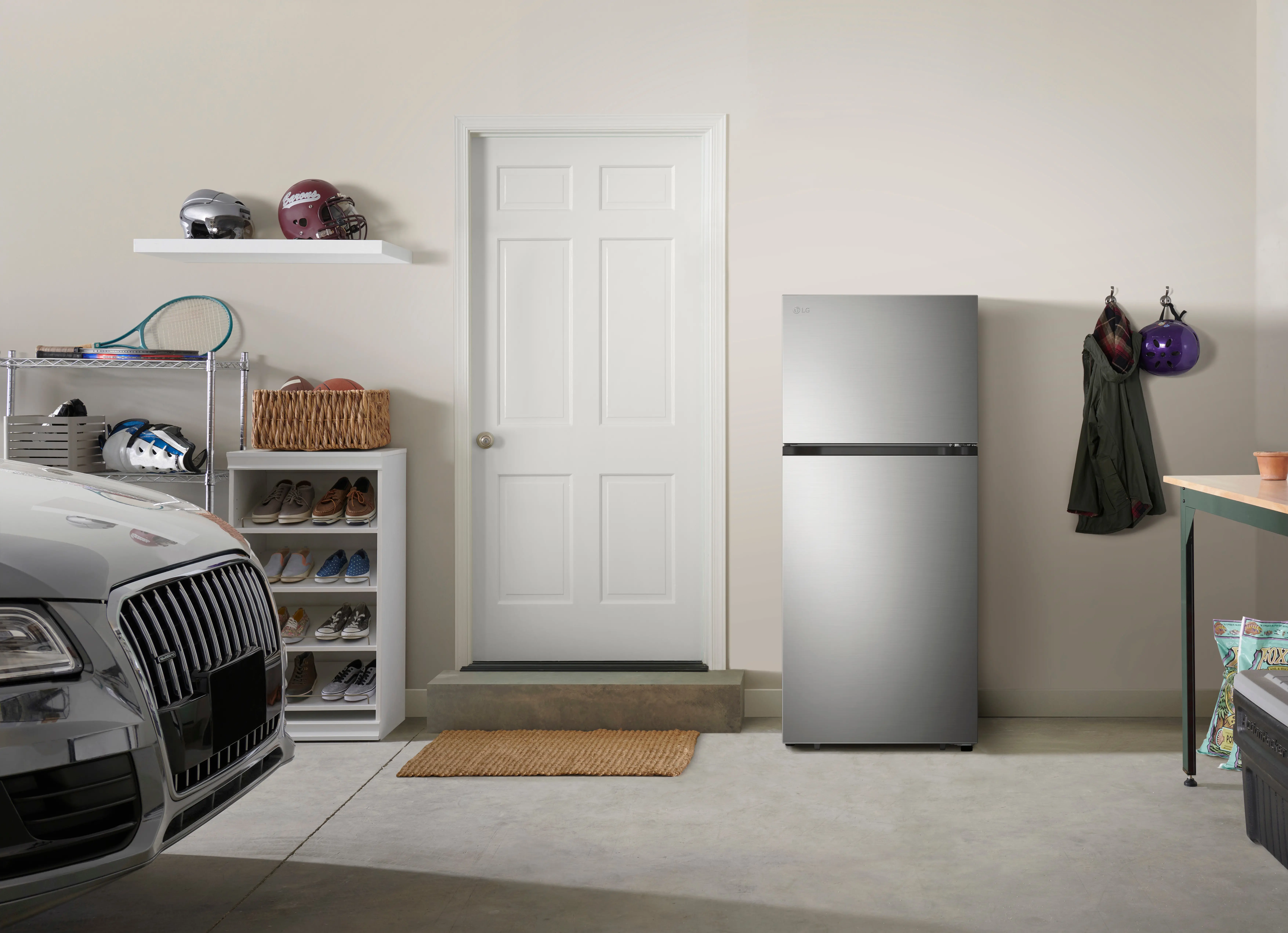 LT18S2100S LG 17.5 Cu Ft Top Mount Garage-Ready Refrigerator - Stainless Steel-2