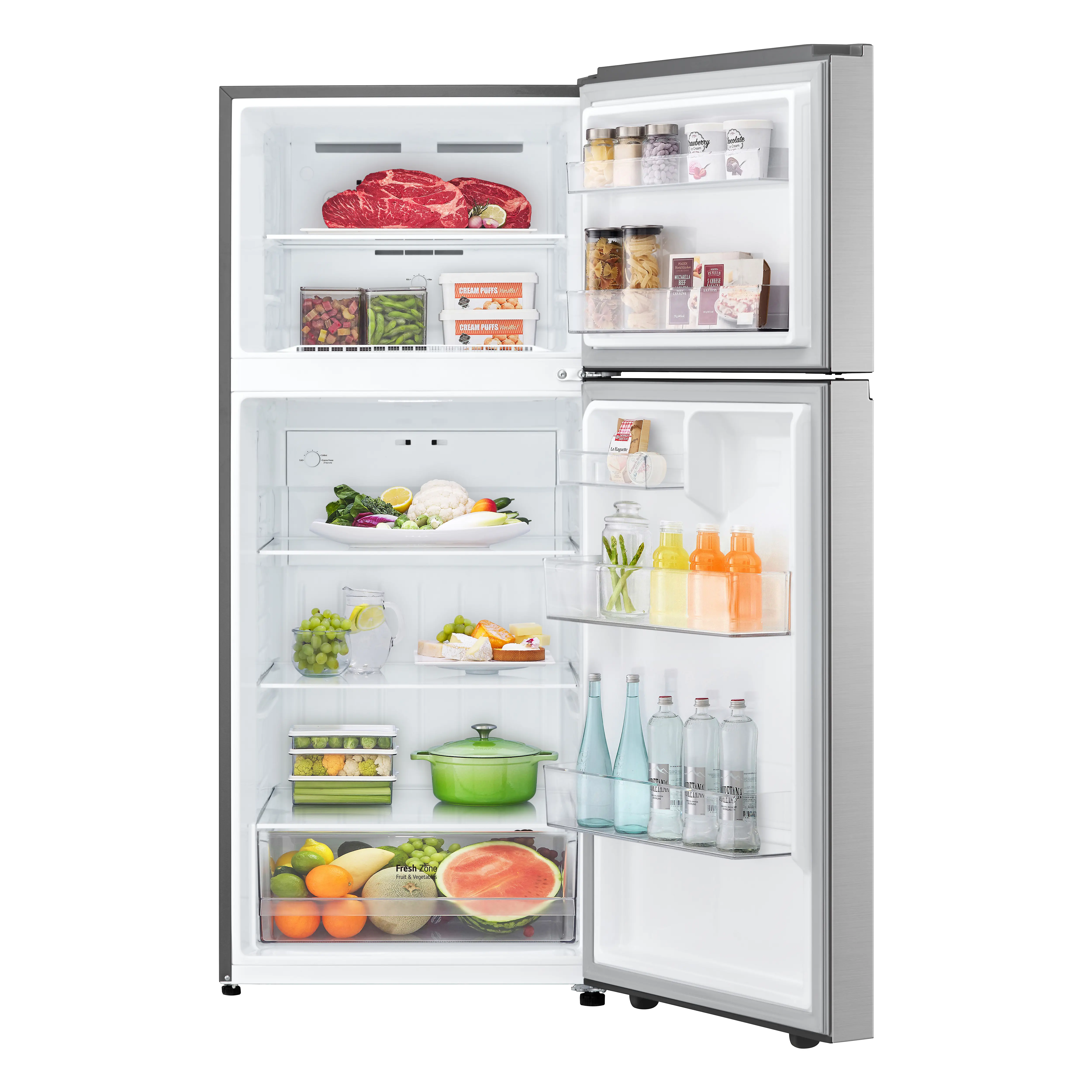 LT18S2100S LG 17.5 Cu Ft Top Mount Garage-Ready Refrigerator - Stainless Steel-5