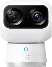 eufy Security - IndoorCam S350 Wired Indoor Security Camera - White