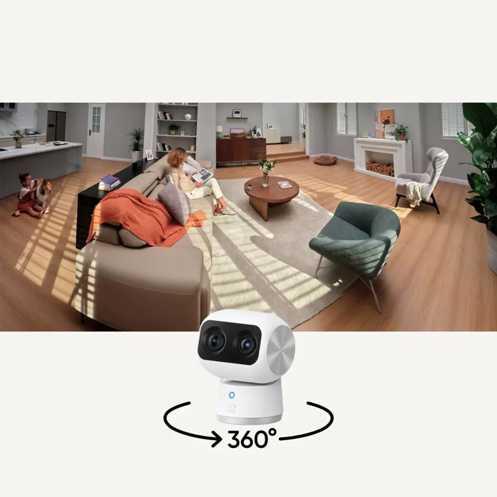 eufy Security - IndoorCam S350 Wired Indoor Security Camera - White-9