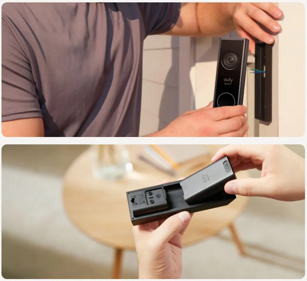 eufy Security E340 Video Doorbell - Wired/Battery Operated - Black-2