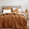 Brown Linen King 3-Piece Comforter Set