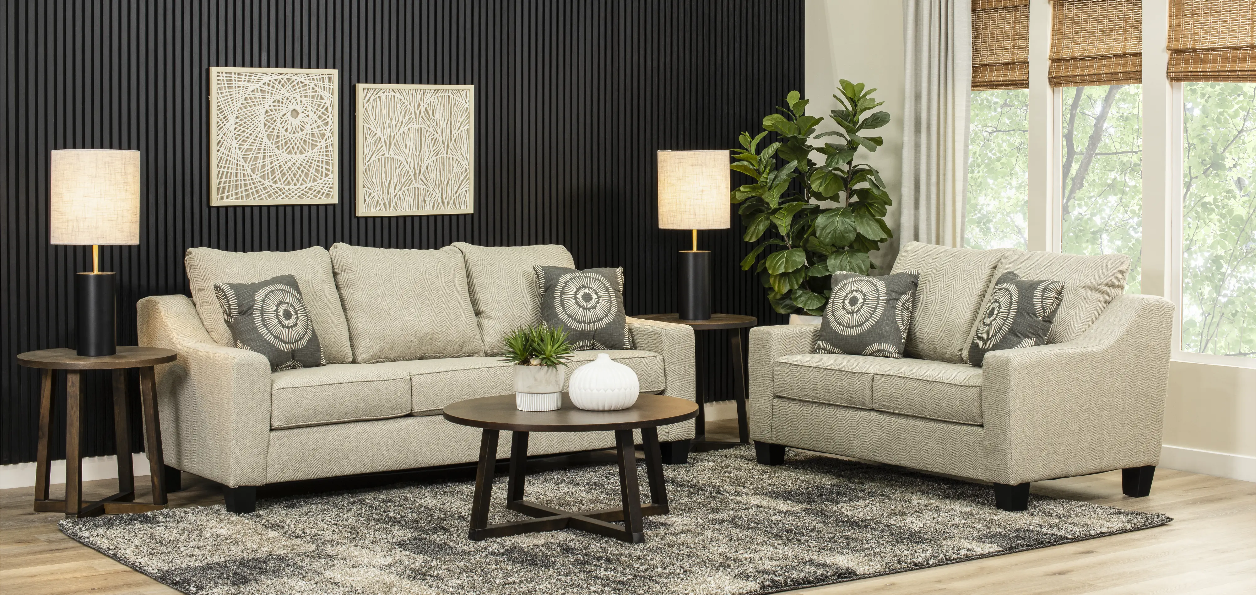 BLASOF Blake Flax Gray Sofa-4