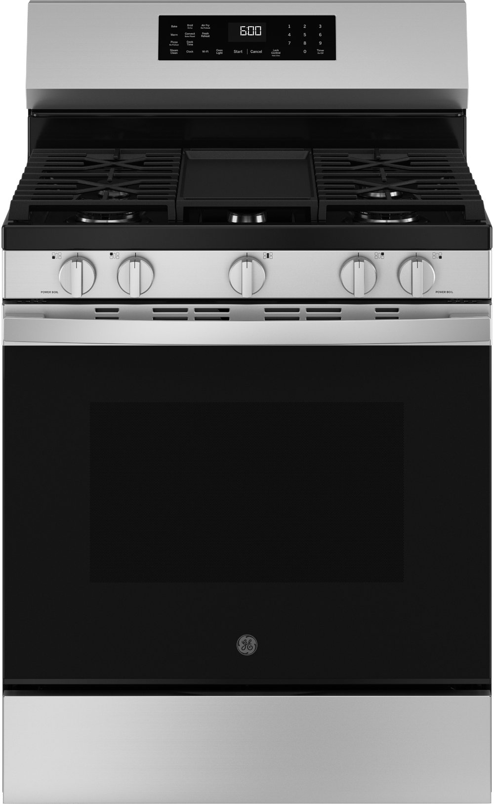 GE 5.3 Cu Ft Single Oven Convection Gas Range - Stainless Steel