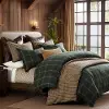 Green Plaid King 3-Piece Comforter Set