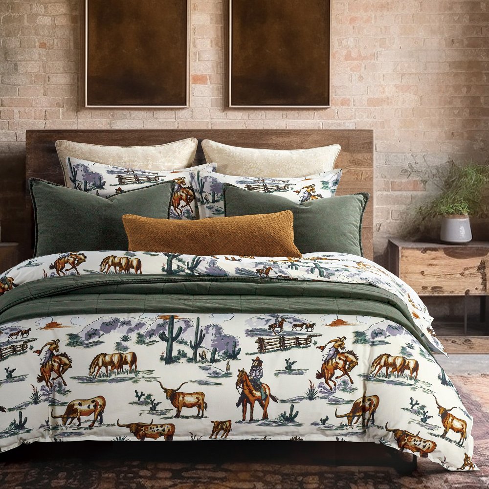 Ranch Life Queen Comforter Three-Piece Set