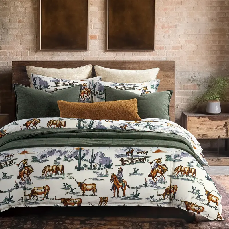 Ranch Life Queen Comforter Three-Piece Set