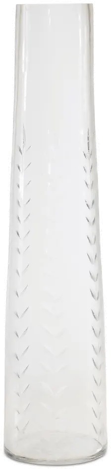 11 Inch White Glass Vase-1