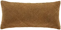 Woven Suede and Basket Weave Pillow