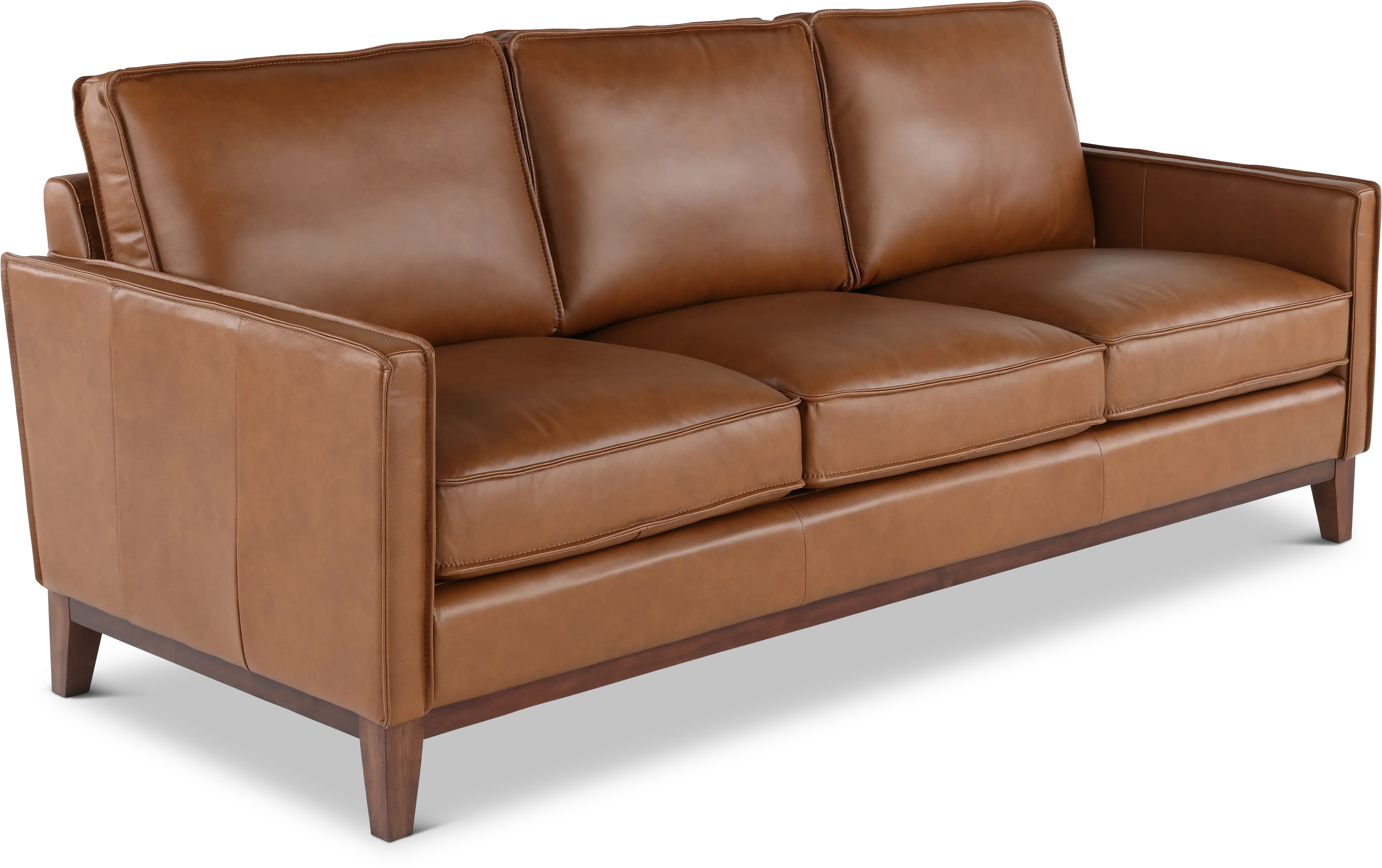 Weston Brown Leather Sofa-4